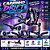 Carrinho Infantil Drift com Led Rodas Iluminadas e Estrutura Ajustável Preto - Imagem 4