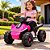 Quadriciclo Elétrico Infantil 6V Rosa com Farol Led Som Frente e Ré - Imagem 7