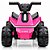 Quadriciclo Elétrico Infantil 6V Rosa com Farol Led Som Frente e Ré - Imagem 2