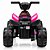 Quadriciclo Elétrico Infantil 6V Rosa com Farol Led Som Frente e Ré - Imagem 3