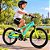 Bicicleta Infantil Aro 20 MTB Verde com Freio a Disco Dianteiro e Traseiro - Imagem 1