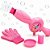 Lança Bolhas de Sabão Infantil Automático com Luz Rosa e Acessórios - Imagem 1