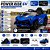 Carro Elétrico Infantil Power Ride 6V Azul com Controle Remoto e Led - Imagem 5