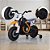 Moto Elétrica Infantil 6V Laranja com Rodinhas Laterais Estilo Off-Road - Imagem 4