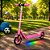 Patinete Elétrico Infantil 150W Rosa com Led e Velocidade até 15 km/h - Imagem 2