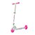 Mini Patinete Infantil Travessos Branco com Rodas Led e Guidão Ajustável - Imagem 1
