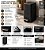 Lixeira com Pedal 5 Litros Linea Matte Soft Close Preto Fosco - Imagem 4