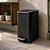 Lixeira com Pedal 5 Litros Linea Matte Soft Close Preto Fosco - Imagem 2