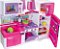 Cozinha Infantil Completa com Fogão Geladeira Pia e Micro-ondas Rosa - Imagem 1