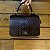 Bolsa Feminina de Couro – Croco e Liso, Café - Imagem 1