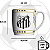 Caneca porcelana 360ml Santos - Imagem 3