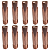 Kit 10un Bico Contato 0.8mm M6x25 Tocha Mig Lynus 15Ak 000113897 - Imagem 1