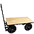 Carrinho Plataforma De Madeira Capacidade 250 Kg R32M - 250M - Imagem 9