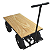 Carrinho Plataforma De Madeira Capacidade 250 Kg R32M - 250M - Imagem 1
