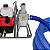 Motobomba Gasolina Branco 2cv Óleo 2T 701 + 6Mt Mangueira - Imagem 2