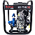Motobomba Diesel Bd716 6,9cv Part Elé Branco + 6mt Mangueira - Imagem 3