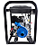 Motobomba Diesel Bd716 6,9cv Part Elé Branco + 6mt Mangueira - Imagem 9