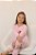 Pijama Feminino Infantil - Estampa de Urso - Malha - Rosa - N°10 - Imagem 2