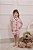 Pijama Feminino Infantil - Estampado Americano Urso Filha - Malha - Rosa - N°12 - Imagem 1