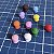 Pinos de Biscuit para fechamento decorativo (Cores Vivas) - Imagem 1