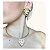 Conjunto Aro Choker e Brincos Coração de Adão Folheado a Ouro - Imagem 4