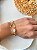 Pulseira Coração com Strass e Pérola Folheado a Ouro - Imagem 1