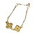 Conjunto Trevo 4 Peças Colar Choker e Colar Longo com Pulseira e Brincos Folheados a Ouro - Imagem 5