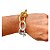 Conjunto Correntaria Colar e Pulseira Folheado a Ouro e Prata - Imagem 4