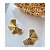 Conjunto Leque Choker Colar e Brincos Folheado a Ouro - Imagem 4