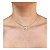 Colar Choker  Borboleta cravejado com Strass Folheado a Ouro - Imagem 2