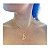 Colar Letras Folheado a Ouro - Imagem 4