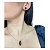 Conjunto Brincos e Colar Pedras Gota Negra Folheado a Ouro - Imagem 2