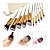 Kit Pincel Kabuki para Maquiagem com 10 pincéis - Imagem 1