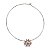 Conjunto Lótus Prateado Aro Choker e Brincos Folheado à Prata - Imagem 2