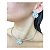Conjunto Lótus Prateado Aro Choker e Brincos Folheado à Prata - Imagem 1