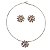 Conjunto Lótus Prateado Aro Choker e Brincos Folheado à Prata - Imagem 4