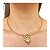 Conjunto Folhagem Aro Choker e Brincos Folheado a Ouro - Imagem 3