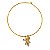 Conjunto Folhagem Aro Choker e Brincos Folheado a Ouro - Imagem 5