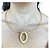 Conjunto Vintage Aro Choker e Brincos Folheados a Ouro - Imagem 6