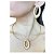 Conjunto Vintage Aro Choker e Brincos Folheados a Ouro - Imagem 1