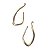 Brincos Gold Outline Folheado a Ouro - Imagem 3