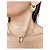 Conjunto Ébano Aro Choker e Brincos Folheado a Ouro - Imagem 1