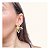 Brincos Floral Dourado Folheado a Ouro - Imagem 1