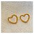 Brincos Coração Dourado Folheado a Ouro - Imagem 2
