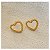Brincos Coração Dourado Folheado a Ouro - Imagem 3