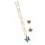 Conjunto Infantil Borboleta Encantada Folheado a Ouro - Imagem 1