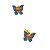 Conjunto Infantil Borboleta Encantada Folheado a Ouro - Imagem 3