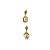 Conjunto Colar e Brincos Encanto Perolado Folheado a Ouro - Imagem 4