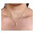 Colar Letras com Strass Folheado a Ouro - Imagem 3