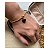 Conjunto Cristal negro com Pulseira e Brincos Folheados a Ouro - Imagem 4